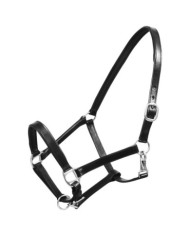 Licol Licou en cuir réglable pour écurie Cheval Noir | Mobilier & Déco