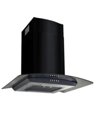 Hotte murale Acier inoxydable 756 m³/h 60 cm Noir | Mobilier & Déco