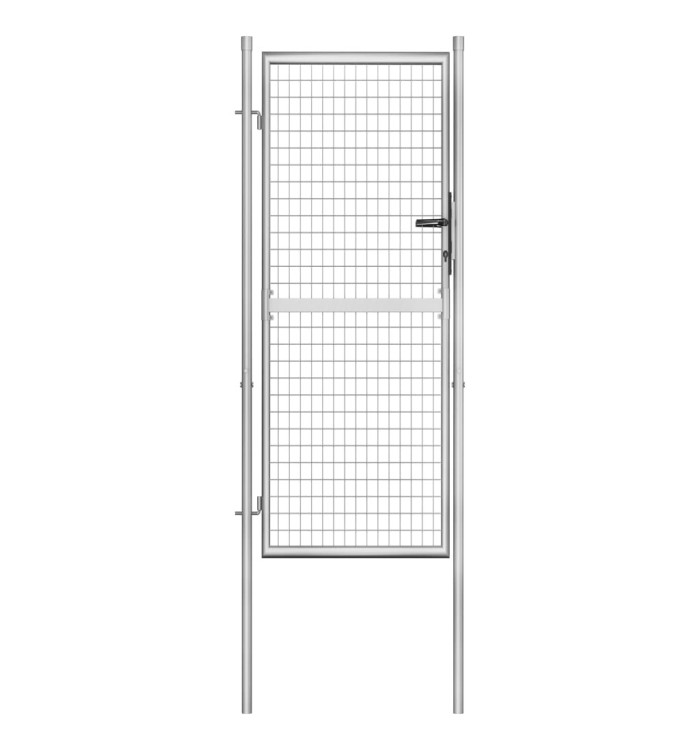 Porte de jardin Acier galvanisé 105x250 cm Argenté | Mobilier & Déco