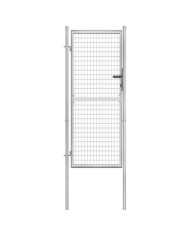 Porte de jardin Acier galvanisé 105x250 cm Argenté | Mobilier & Déco