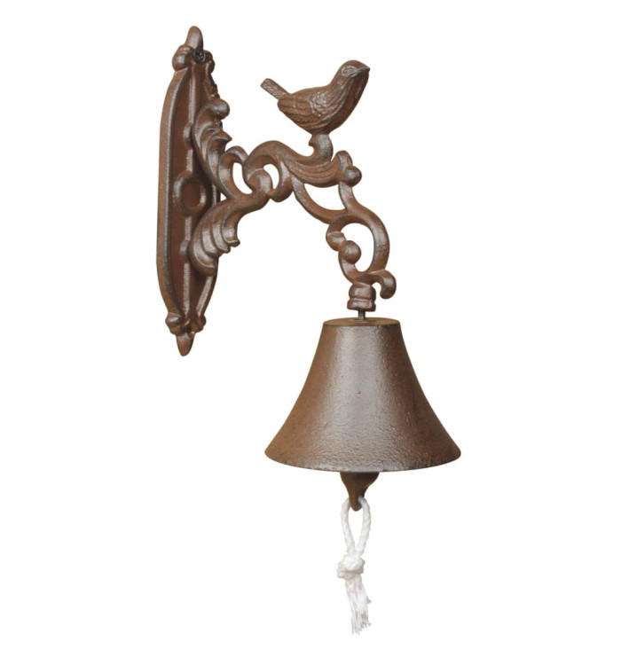 Esschert Design Sonnette Fonte Marron BR22 | Mobilier & Déco