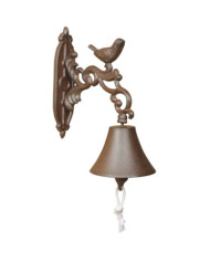 Esschert Design Sonnette Fonte Marron BR22 | Mobilier & Déco