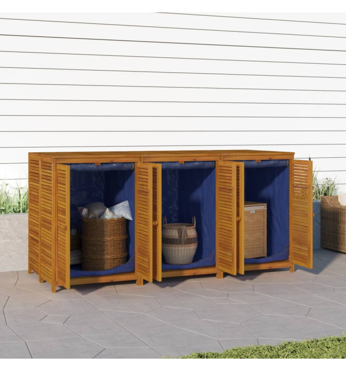 Boîte de rangement de jardin 210x87x104 cm bois massif d'acacia | Mobilier & Déco