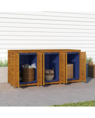 Boîte de rangement de jardin 210x87x104 cm bois massif d'acacia | Mobilier & Déco