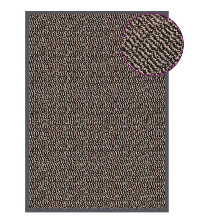 Paillasson touffeté 60x90 cm Marron foncé | Mobilier & Déco