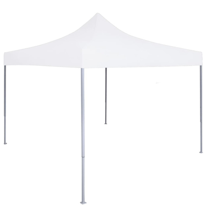 Tente réception pliable professionnelle 2x2 m Acier Blanc | Mobilier & Déco