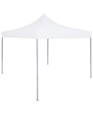 Tente réception pliable professionnelle 2x2 m Acier Blanc | Mobilier & Déco
