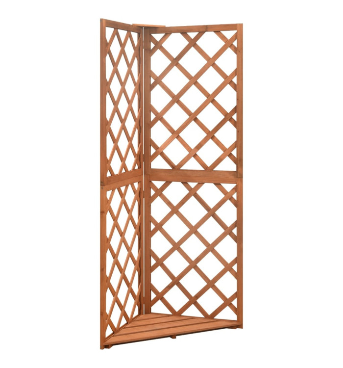 Treillis d'angle 50x50x145 cm Bois de sapin massif | Mobilier & Déco