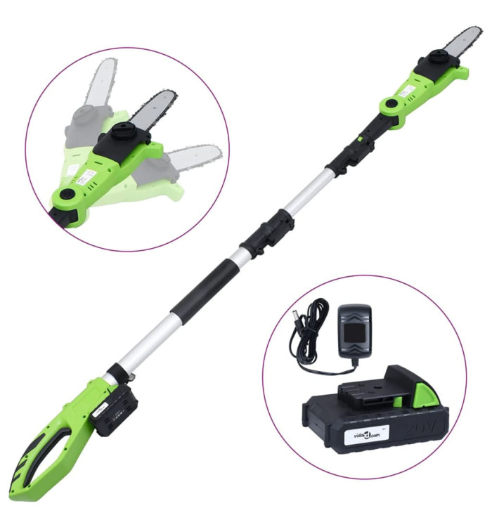 Scie à perche sans fil avec bloc-piles 20V 1500 mAh Li-ion | Mobilier & Déco