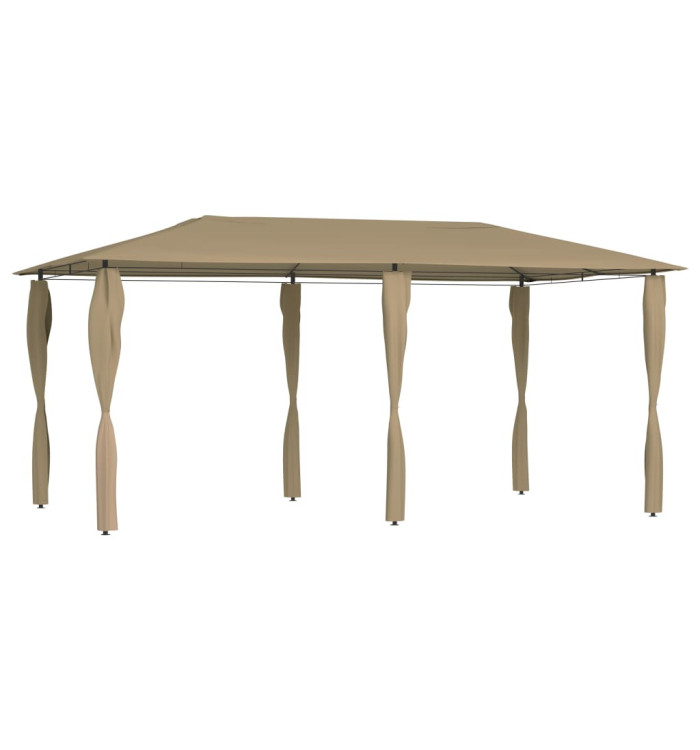 Belvédère avec revêtement de poteaux 2,98x5,3x2,59 m 160 g/m² | Mobilier & Déco
