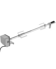 Broche à rôtir avec moteur 1 200 mm Acier | Mobilier & Déco