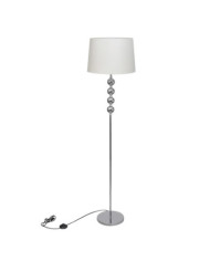 Lampadaire avec support haut Décoration à 4 boules Blanc | Mobilier & Déco