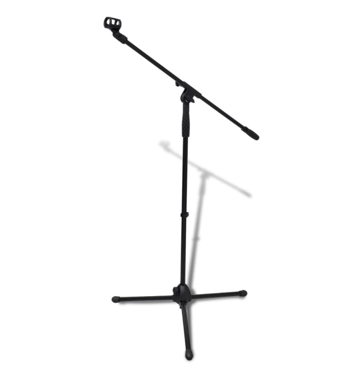 Pied de microphone réglable en hauteur et pliable | Mobilier & Déco