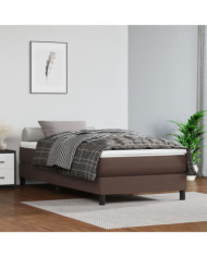 Matelas de lit à ressorts ensachés Marron 100x200x20 cm | Mobilier & Déco