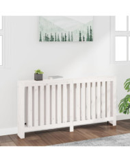 Cache-radiateur Blanc 169x19x84 cm Bois massif de pin | Mobilier & Déco