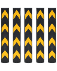 Cornière de protection réfléchissante 5 pcs Caoutchouc 80 cm | Mobilier & Déco