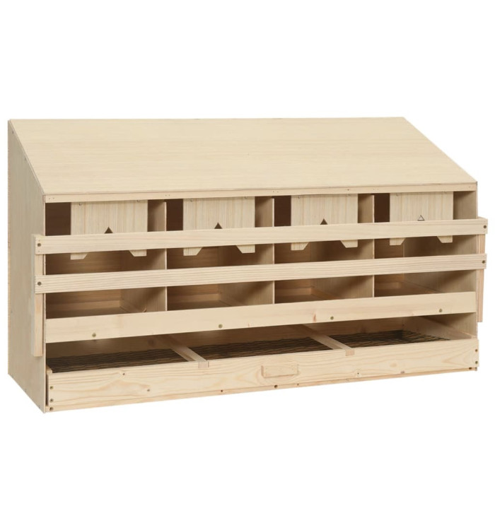 Pondoir 4 compartiments 106x40x59 cm bois de pin massif | Mobilier & Déco