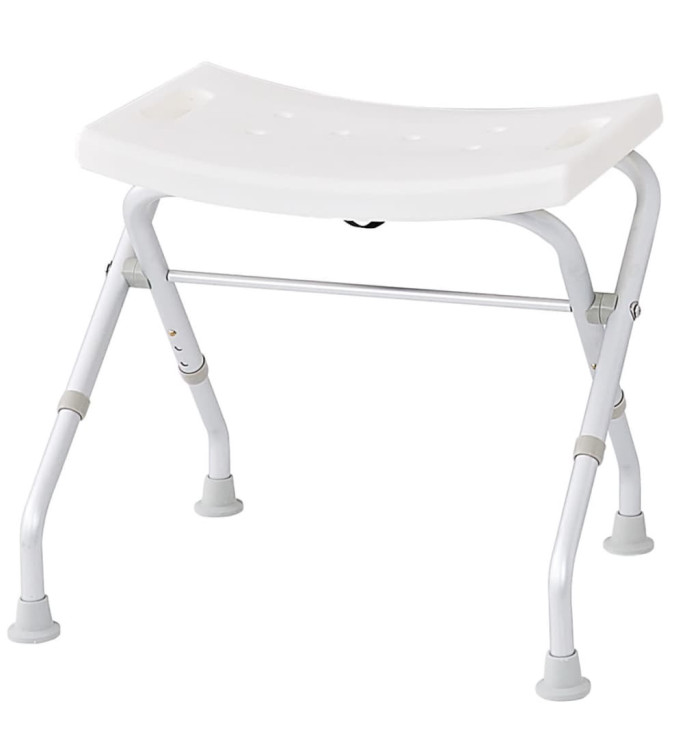 RIDDER Tabouret pliable de salle de bain 110 kg Blanc A0050301 | Mobilier & Déco