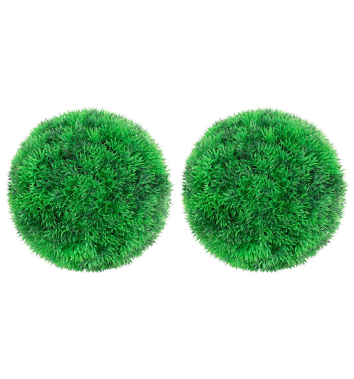 Boules de buis artificielles 2 pcs 22 cm | Mobilier & Déco