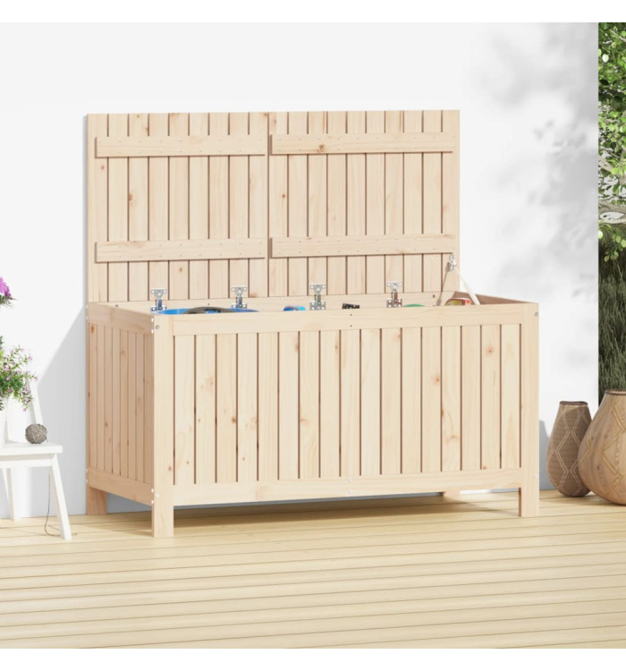 Boîte de rangement de jardin 121x55x64 cm Bois massif de pin | Mobilier & Déco