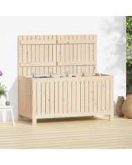 Boîte de rangement de jardin 121x55x64 cm Bois massif de pin | Mobilier & Déco
