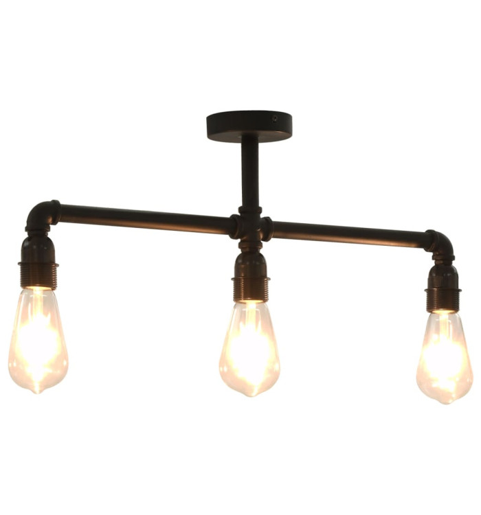 Plafonnier Noir 3 ampoules E27 | Mobilier & Déco