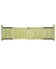 Portillons de jardin 2 pcs Bois de pin imprégné 300x75 cm | Mobilier & Déco