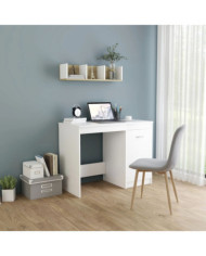 Bureau Blanc 100x50x76 cm Bois d'ingénierie | Mobilier & Déco