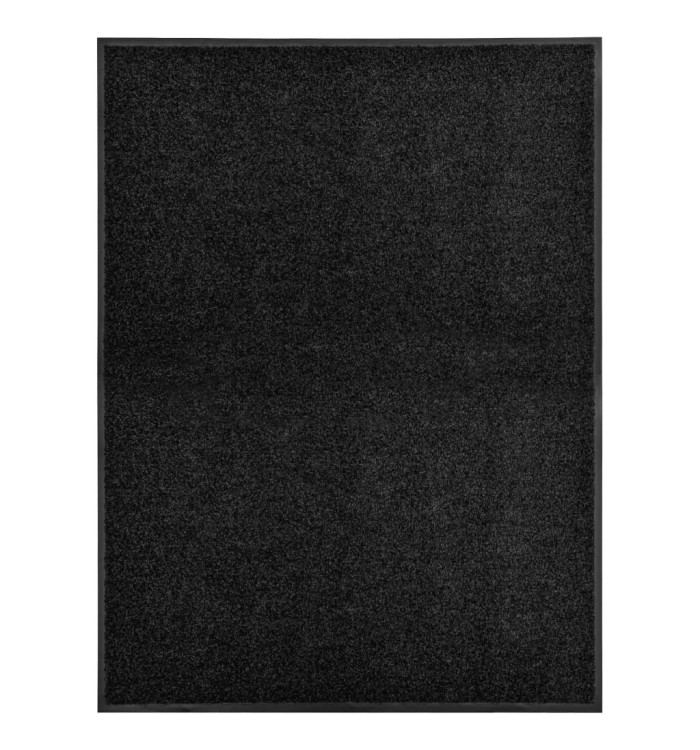 Paillasson lavable Noir 90x120 cm | Mobilier & Déco