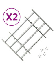 Grilles réglables de sécurité de fenêtres 2 pcs 1000-1500 mm | Mobilier & Déco