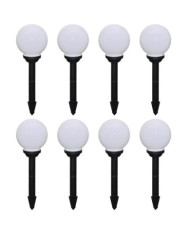 8 pcs Lampes d'allée d'extérieur à LED 15 cm et piquet au sol | Mobilier & Déco