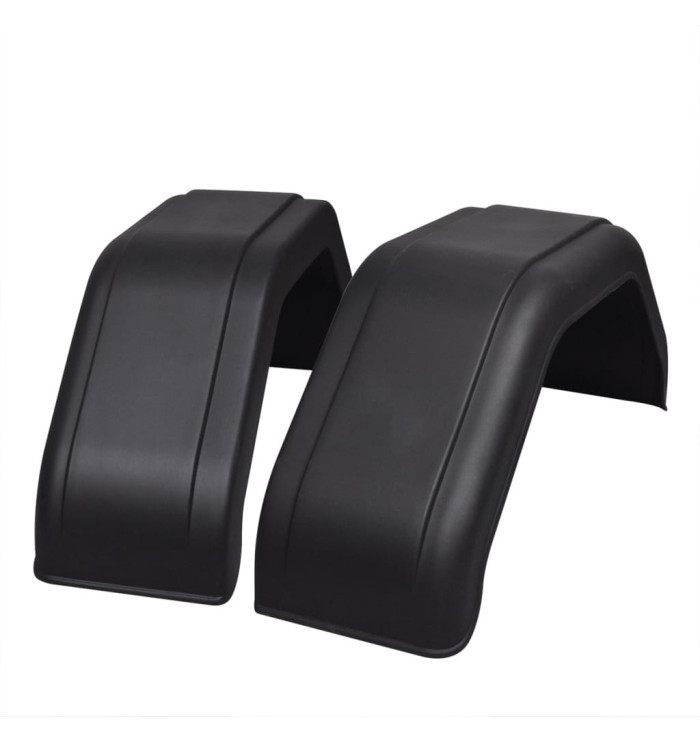 Garde-boue 2 pcs pour roues de remorque 220 x 760 mm | Mobilier & Déco