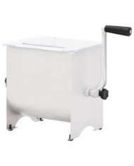 Mélangeur de viande manuel avec couvercle Argenté Inox | Mobilier & Déco