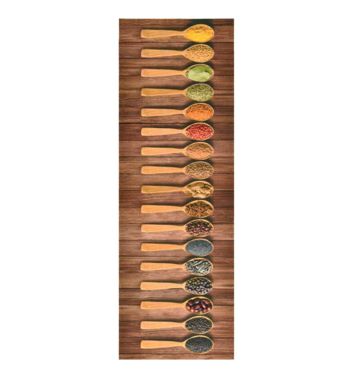 Tapis de sol de cuisine lavable Cuillère 60x180 cm | Mobilier & Déco