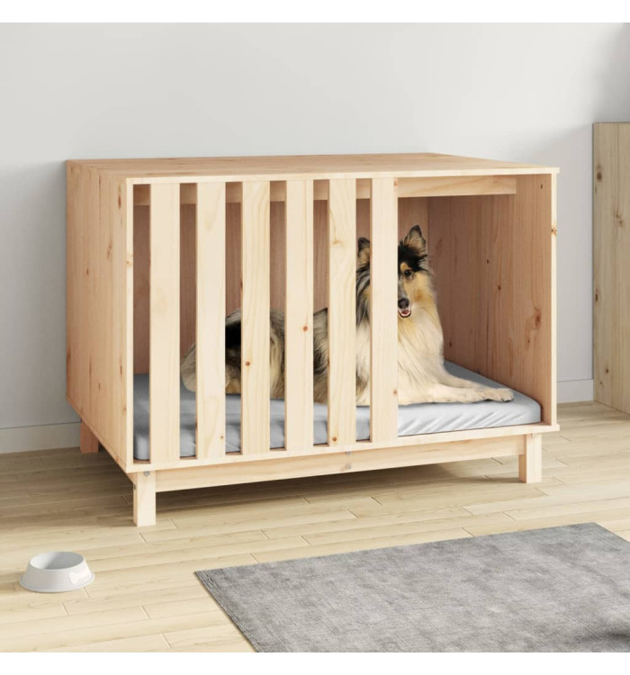 Niche pour chien 100x70x72 cm Bois de pin massif | Mobilier & Déco