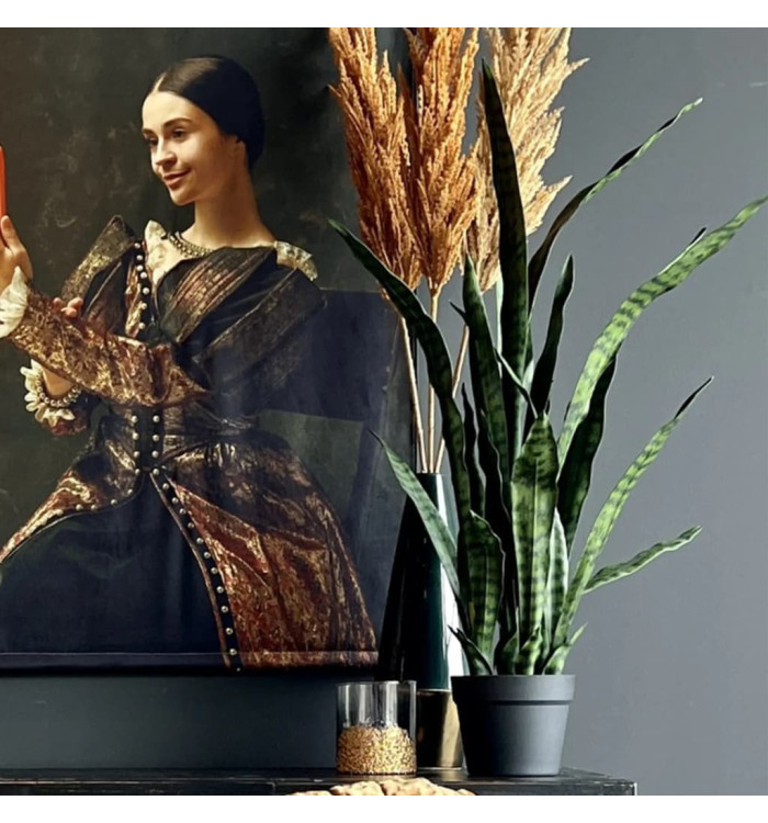 Emerald Plante artificielle Sanseveria en pot 84 cm | Mobilier & Déco
