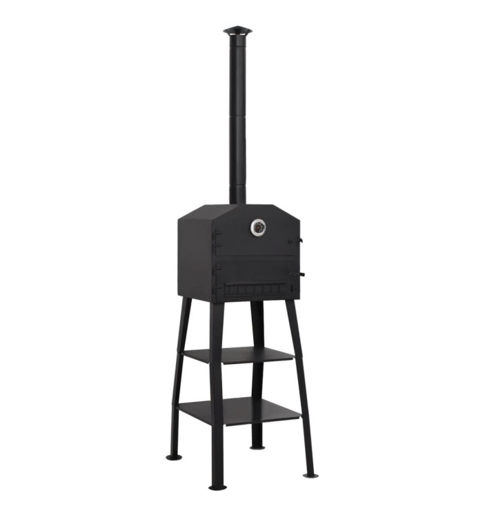 Four à pizza d'extérieur Charbon de bois 2 pierres réfractaires | Mobilier & Déco
