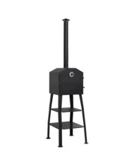 Four à pizza d'extérieur Charbon de bois 2 pierres réfractaires | Mobilier & Déco