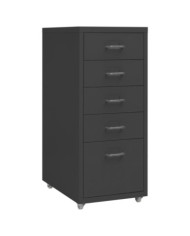 Classeur mobile Anthracite 28x41x69 cm Métal | Mobilier & Déco