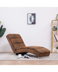 Chaise longue Marron Similicuir daim | Mobilier & Déco