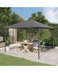 Belvédère avec toit 3x3 m Anthracite | Mobilier & Déco