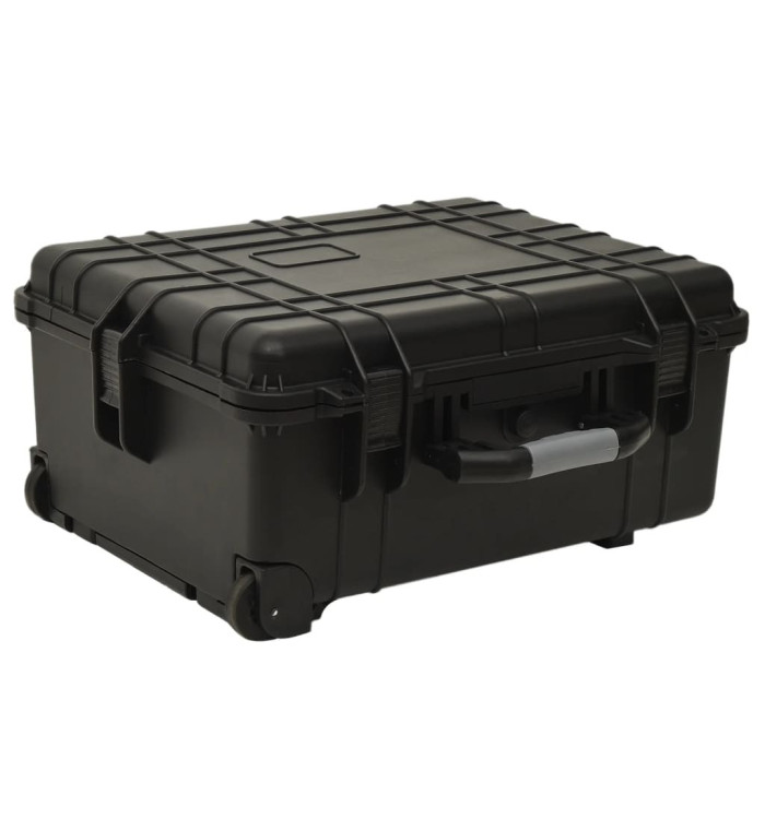 Valise de vol à roulettes Noir 58x45x27 cm PP | Mobilier & Déco