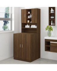 Armoire de machine à laver Chêne marron Bois d’ingénierie | Mobilier & Déco