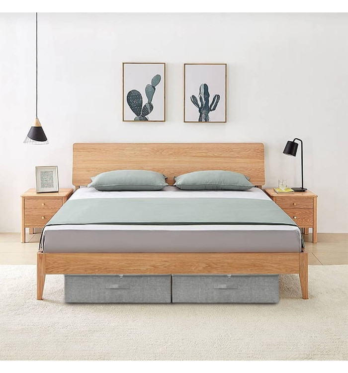 Boîte de rangement Tissu 70x40x18 cm Gris | Mobilier & Déco