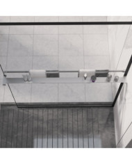 Étagère de douche paroi de douche à l'italienne Chromé 115 cm | Mobilier & Déco