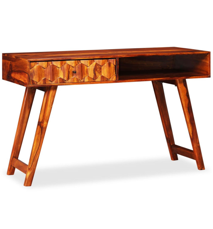 Table d'écriture Bois massif de Sesham 118 x 50 x 76 cm | Mobilier & Déco