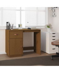 Bureau Marron miel 95x50x75 cm Bois massif de pin | Mobilier & Déco