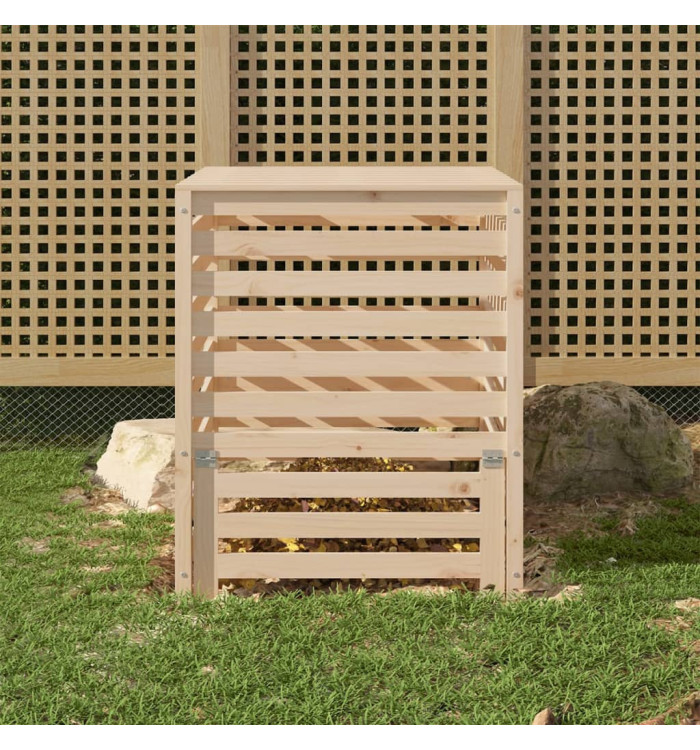 Composteur 82,5x82,5x99,5 cm Bois massif de pin | Mobilier & Déco