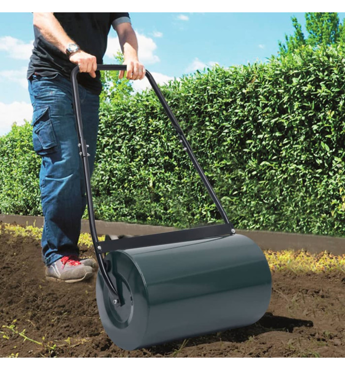 Rouleau à gazon vert et noir 63 cm 50 L | Mobilier & Déco
