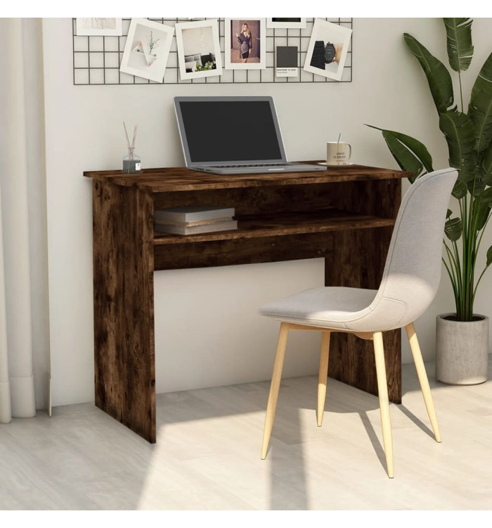 Bureau Chêne fumé 90x50x74 cm Bois d'ingénierie | Mobilier & Déco